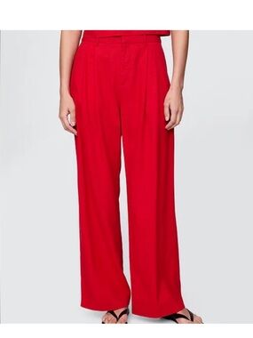 GAP 16 Tall 365 High Rise Linen-Blend Trouser